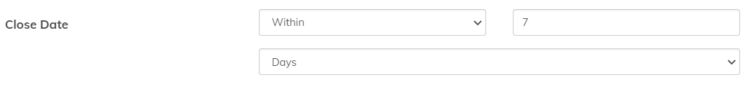 Proximity Date Range