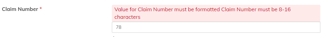Validation Error