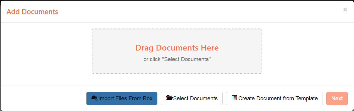 Bulk Upload View