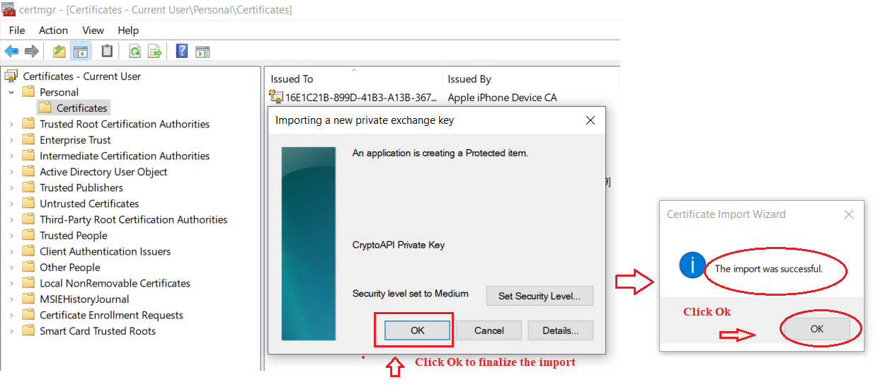 AOS Certificate Fix