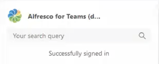 MS Teams Integration App Search Result
