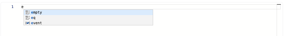 Auto completion