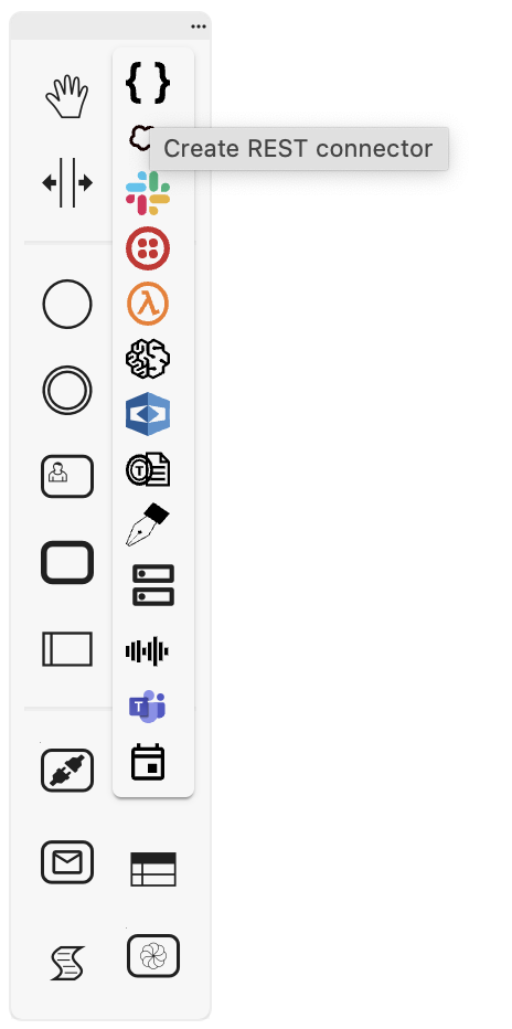 Connector toolbar